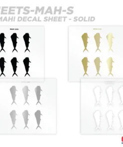 CRB Mahi Mahi Silhouette Rod Decals - Peel & Stick Supplies