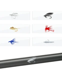 CRB Supplies Monochrome Fly Pattern Rod Decals
