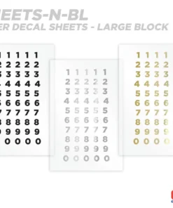 CRB Numeric Rod Decals - Peel & Stick Numbers