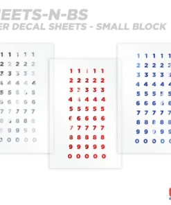 CRB Numeric Rod Decals - Peel & Stick Numbers