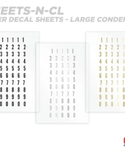CRB Numeric Rod Decals - Peel & Stick Numbers