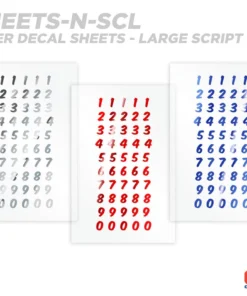 CRB Numeric Rod Decals - Peel & Stick Numbers