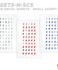CRB Numeric Rod Decals - Peel & Stick Numbers