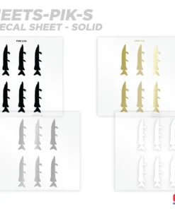 CRB Pike Silhouette Rod Decals - Peel & Stick