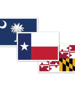 CRB Supplies US State Flag Rod Decals