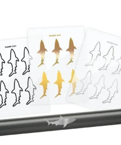 CRB Shark Silhouette Rod Decals - Peel & Stick Supplies