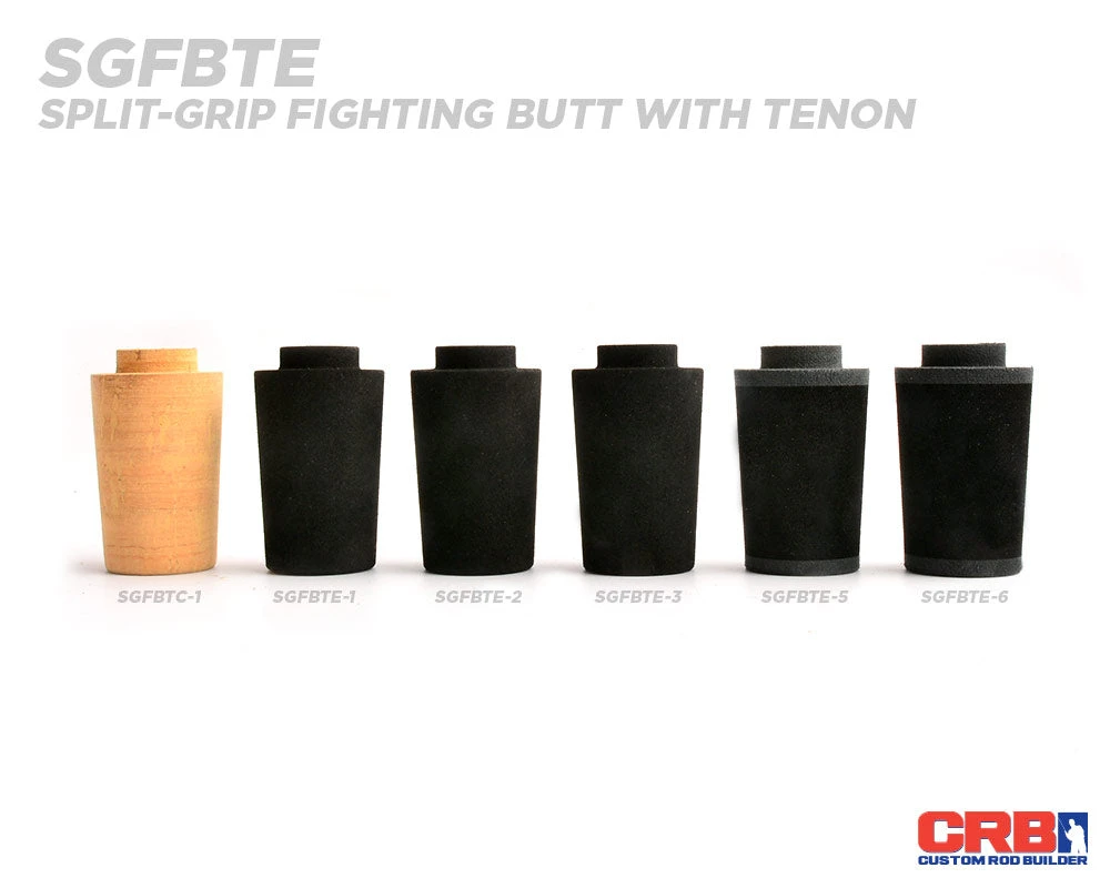 CRB Split-Grip Fighting Butt With Tenon Components 5 CRB Split-Grip Fighting Butt With Tenon Components