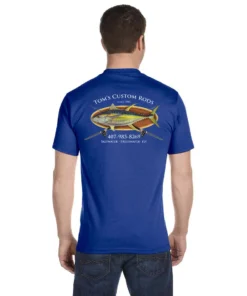Mud Hole Gear Custom T-Shirt: Bamboo Frame With Crossing Rods