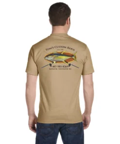 Mud Hole Gear Custom T-Shirt: Bamboo Frame With Crossing Rods