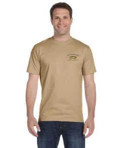 Mud Hole Gear Custom T-Shirt: Bamboo Frame With Crossing Rods