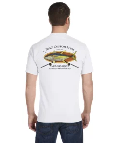 Mud Hole Gear Custom T-Shirt: Bamboo Frame With Crossing Rods