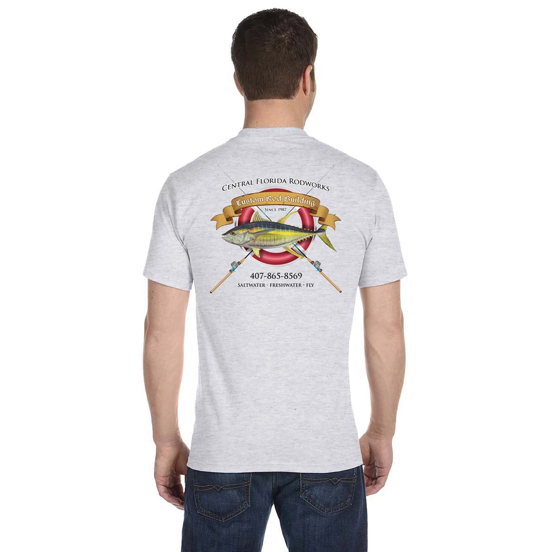 Mud Hole Custom T-Shirt: Life Ring With Crossing Rods Gear 7 Mud Hole Custom T-Shirt: Life Ring With Crossing Rods Gear
