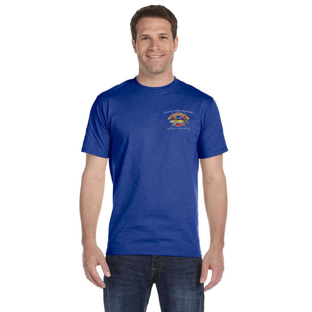 Mud Hole Custom T-Shirt: Life Ring With Crossing Rods Gear 12 Mud Hole Custom T-Shirt: Life Ring With Crossing Rods Gear