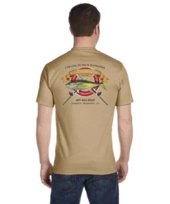 Mud Hole Custom T-Shirt: Life Ring With Crossing Rods Gear 26 Mud Hole Custom T-Shirt: Life Ring With Crossing Rods Gear