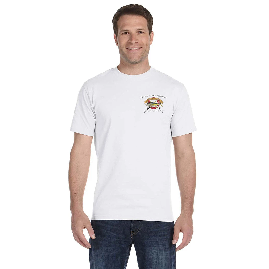 Mud Hole Custom T-Shirt: Life Ring With Crossing Rods Gear 16 Mud Hole Custom T-Shirt: Life Ring With Crossing Rods Gear