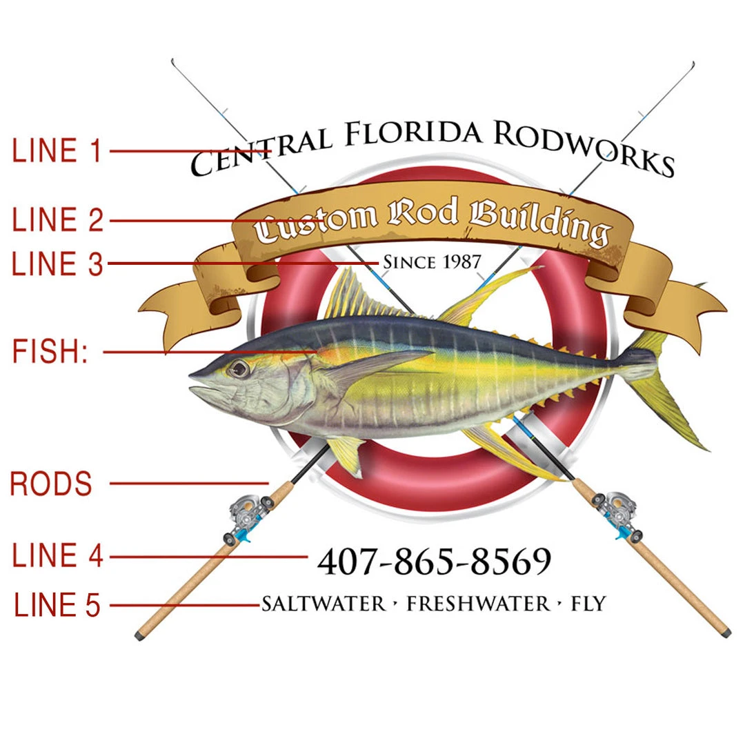Mud Hole Custom T-Shirt: Life Ring With Crossing Rods Gear 4 Mud Hole Custom T-Shirt: Life Ring With Crossing Rods Gear