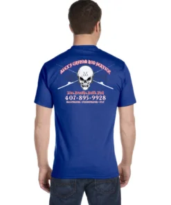Mud Hole Custom T-Shirt: Skull With Crossing Rods Gear 22 Mud Hole Custom T-Shirt: Skull With Crossing Rods Gear