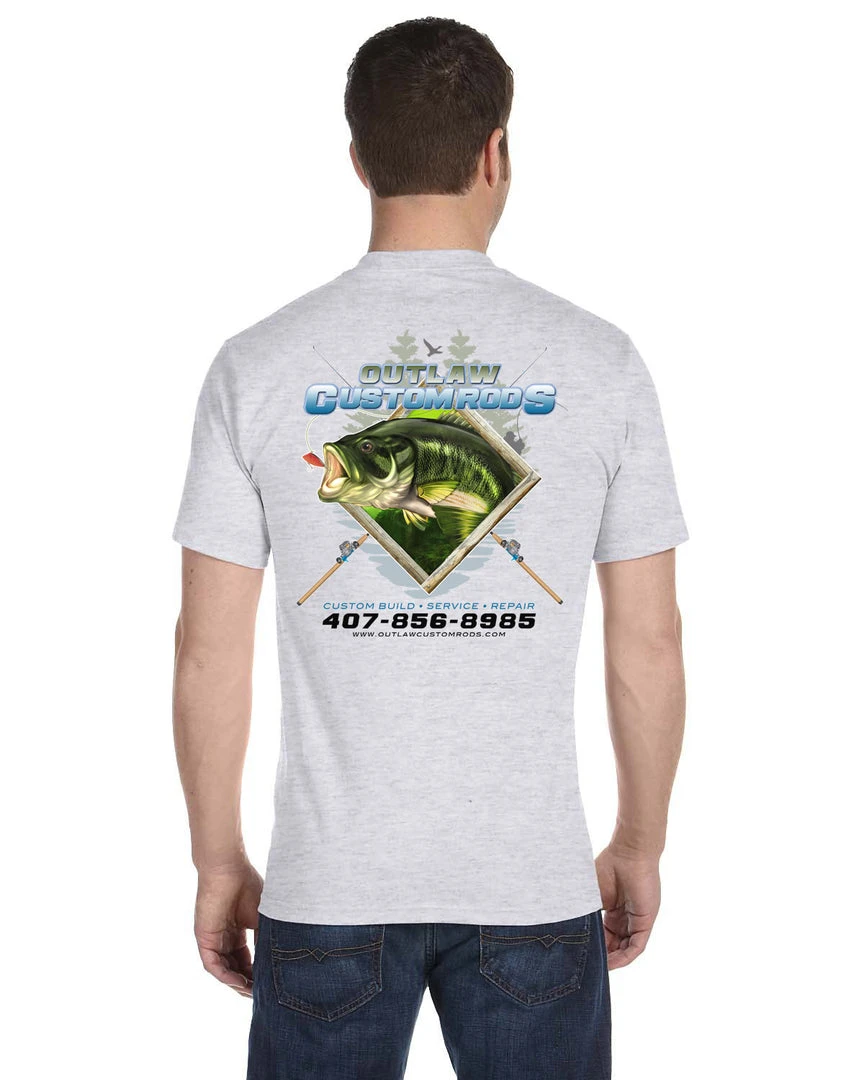 Mud Hole Custom T-Shirt: Largemouth Bass Chasing Lure 14 Mud Hole Custom T-Shirt: Largemouth Bass Chasing Lure