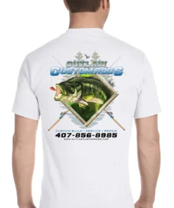 Mud Hole Custom T-Shirt: Largemouth Bass Chasing Lure