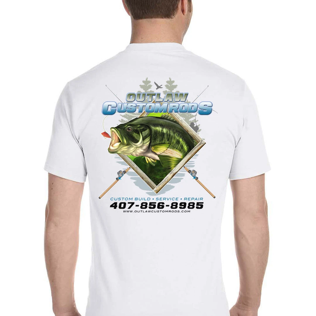 Mud Hole Custom T-Shirt: Largemouth Bass Chasing Lure 3 Mud Hole Custom T-Shirt: Largemouth Bass Chasing Lure