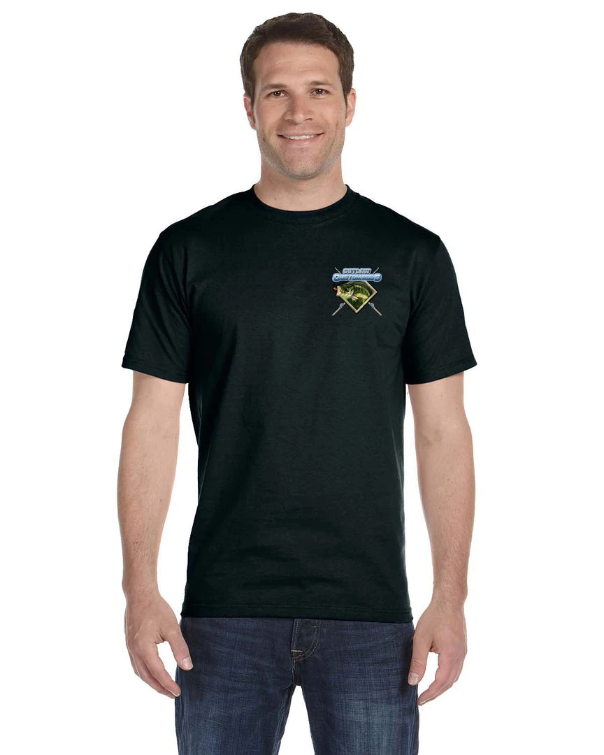 Mud Hole Custom T-Shirt: Largemouth Bass Chasing Lure 9 Mud Hole Custom T-Shirt: Largemouth Bass Chasing Lure