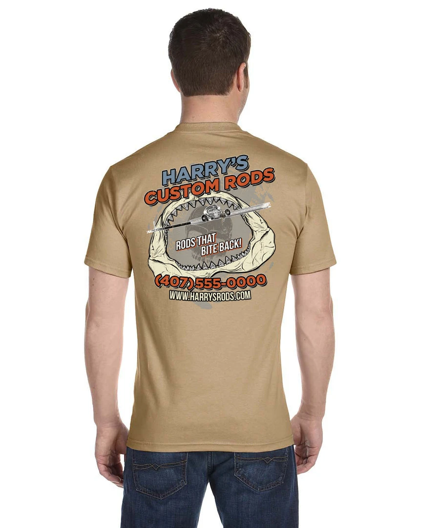 Mud Hole Gear Custom T-Shirt: Shark Jaws 12 Mud Hole Gear Custom T-Shirt: Shark Jaws