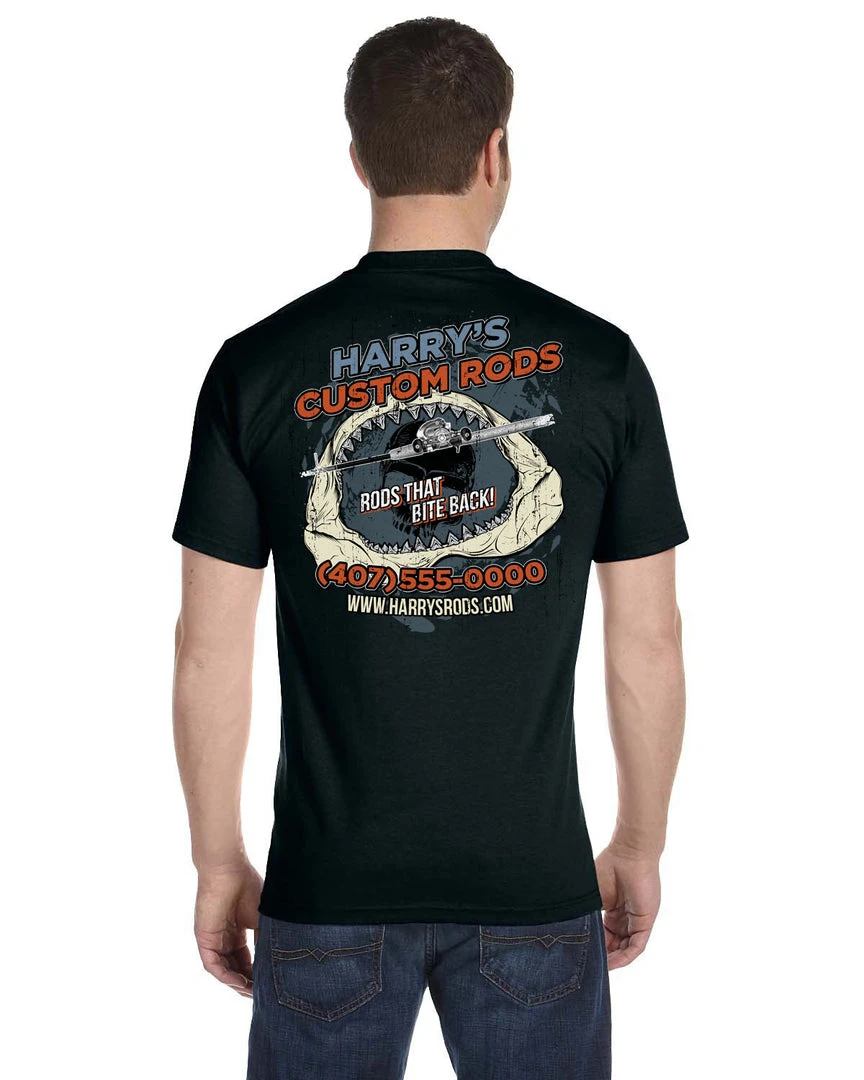 Mud Hole Gear Custom T-Shirt: Shark Jaws 6 Mud Hole Gear Custom T-Shirt: Shark Jaws