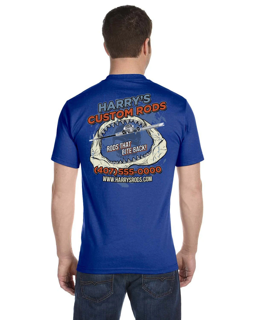 Mud Hole Gear Custom T-Shirt: Shark Jaws 10 Mud Hole Gear Custom T-Shirt: Shark Jaws