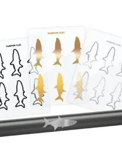 CRB Supplies Tarpon Silhouette Rod Decals - Peel & Stick