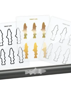 CRB Trout Silhouette Rod Decals - Peel & Stick