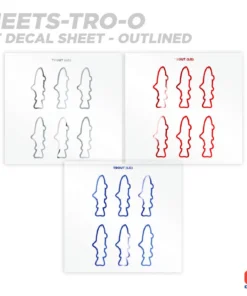 CRB Trout Silhouette Rod Decals - Peel & Stick