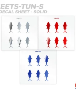 CRB Tuna Silhouette Rod Decals - Peel & Stick Supplies