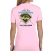 Mud Hole Gear Women's Custom T-Shirt: Largemouth Bass Chasing Lure
